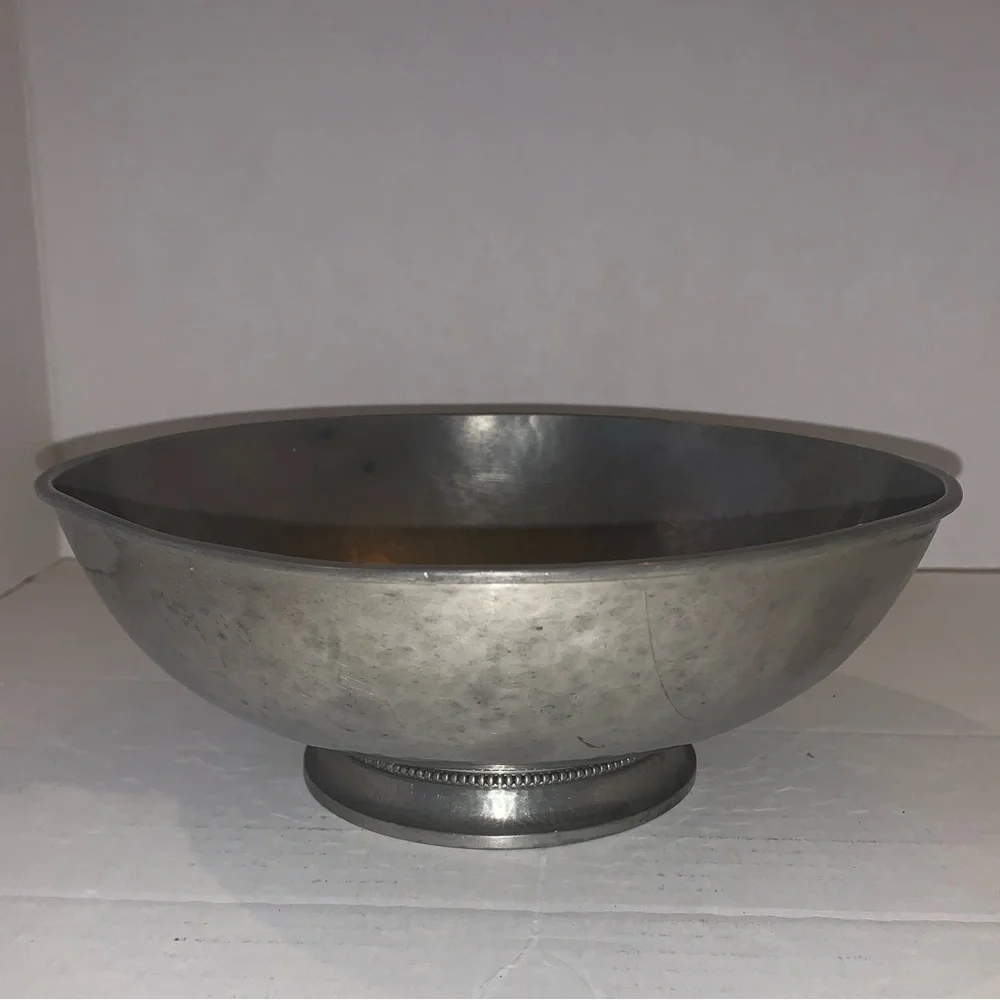 Art Deco Antique Just Andersen Hand Hammered Pedestal Bowl